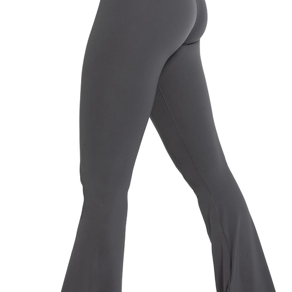 Flare Leggings, Crossover Yoga Pants with Tummy Control- W: Large - Picture 2 of 6
